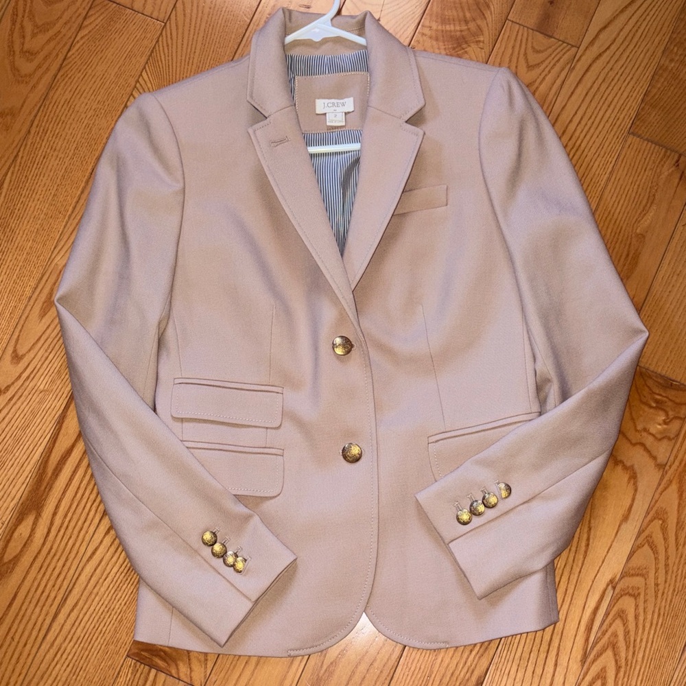 J Crew factory Rosey Tan blazer 2 (worn once)
